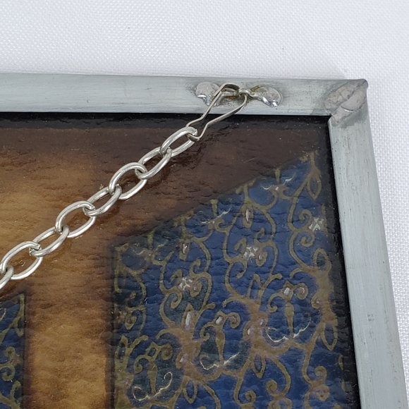 Vtg Stained Glass Art The Last Supper Leonardo Da Vinci Forest Lawn 16x9" Window - Picture 16 of 16